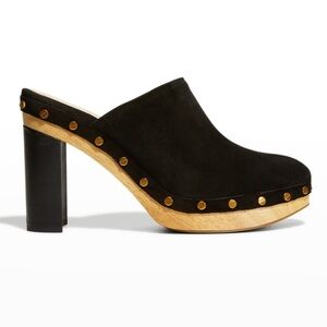 Veronica Beard size 8 suede mules